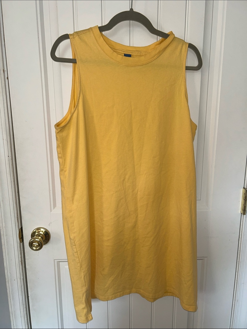 Old Navy Yellow Sleeveless Jersey swing Dress